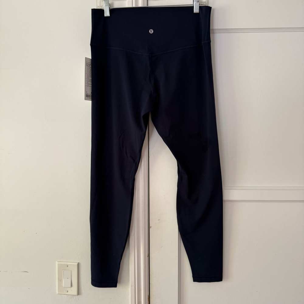 Lululemon Align HR Pant 28” Navy Blue NWT Size 14 Buttery Soft Nulu - Picture 2 of 5